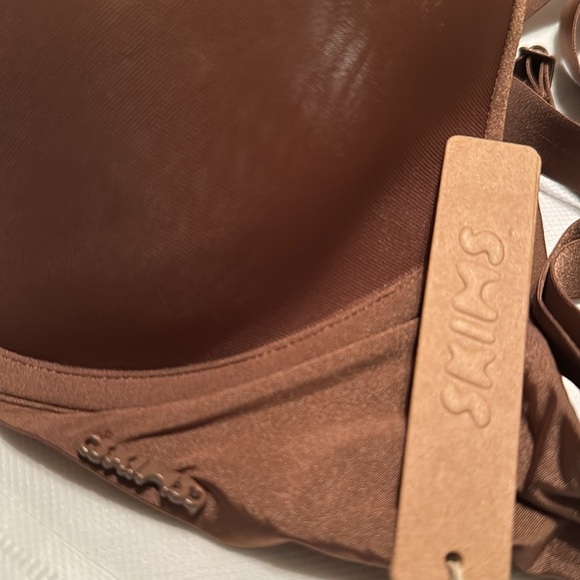 SKIMS Women’s Weightless Demi Bra 40C Limited Edition Jasper Brown New - Picture 3 of 5